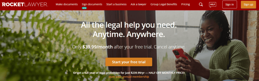 Plans-Pricing-Rocket-Lawyer